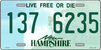 NH license plate 1376235