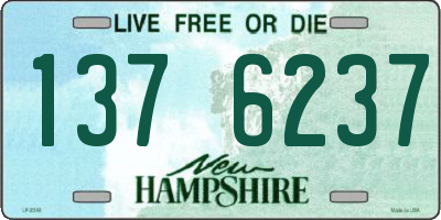 NH license plate 1376237