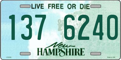 NH license plate 1376240