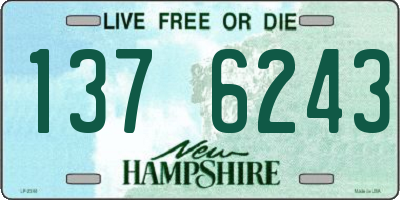 NH license plate 1376243