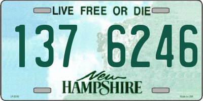 NH license plate 1376246