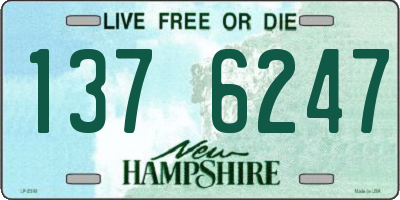 NH license plate 1376247