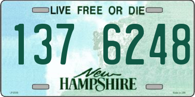 NH license plate 1376248