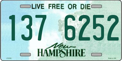 NH license plate 1376252