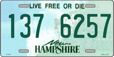 NH license plate 1376257