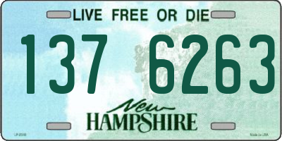 NH license plate 1376263