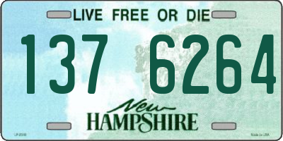 NH license plate 1376264