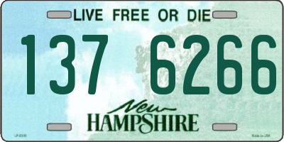 NH license plate 1376266