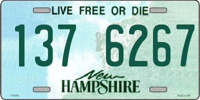 NH license plate 1376267