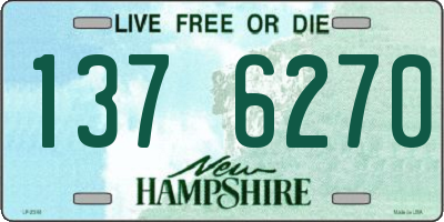 NH license plate 1376270