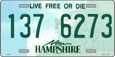 NH license plate 1376273