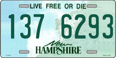 NH license plate 1376293