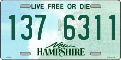 NH license plate 1376311