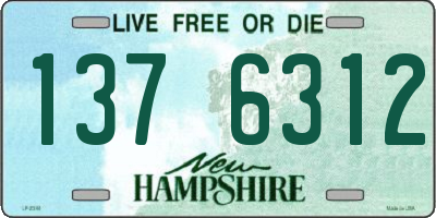 NH license plate 1376312