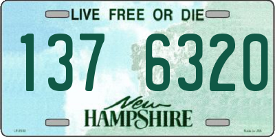 NH license plate 1376320
