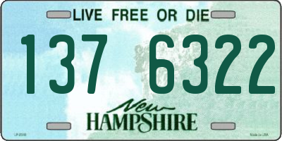 NH license plate 1376322