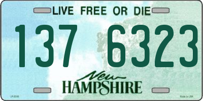 NH license plate 1376323