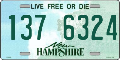 NH license plate 1376324