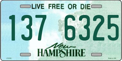 NH license plate 1376325
