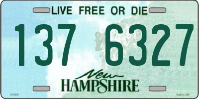 NH license plate 1376327