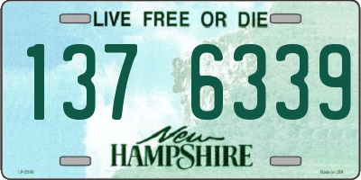 NH license plate 1376339