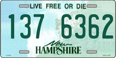 NH license plate 1376362