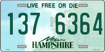 NH license plate 1376364