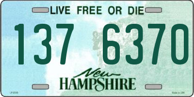 NH license plate 1376370