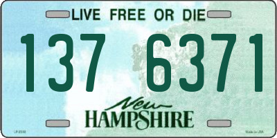 NH license plate 1376371