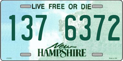 NH license plate 1376372