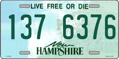 NH license plate 1376376