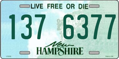 NH license plate 1376377