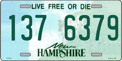 NH license plate 1376379