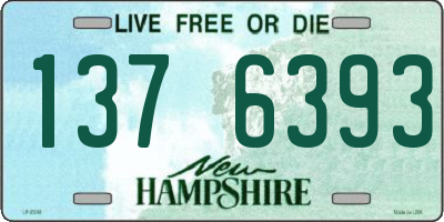 NH license plate 1376393