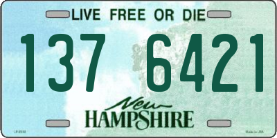 NH license plate 1376421