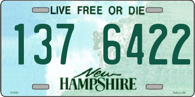 NH license plate 1376422