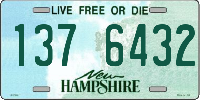 NH license plate 1376432
