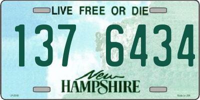 NH license plate 1376434
