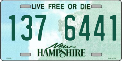 NH license plate 1376441