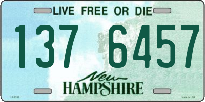 NH license plate 1376457