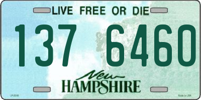 NH license plate 1376460