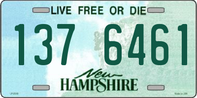 NH license plate 1376461