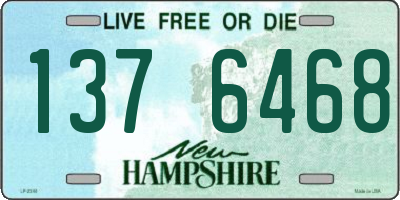 NH license plate 1376468