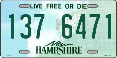 NH license plate 1376471