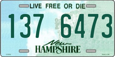 NH license plate 1376473