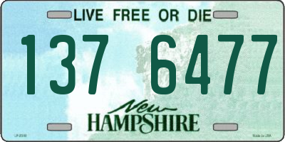 NH license plate 1376477