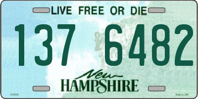 NH license plate 1376482