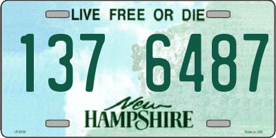 NH license plate 1376487