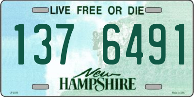 NH license plate 1376491