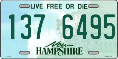 NH license plate 1376495